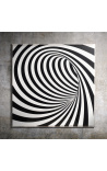 Contemporary painting Optical illusion / Acrylic N.4 with Plexiglass case