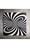Moderne maleri Optisk illusion / Akryl N.1 med Plexiglas kasse