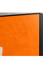 Современная прямоугольная картина акрилом "Несдержанность - Апельсиновый этюд"
