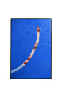Samtida rektangulär akryl målning "Indiscretion - Studera blå"