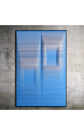 Tableau contemporain en 3d "Eureka" avec caisse en plexiglass