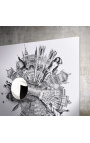 Stor moderne maleri i 3D-printing "Klassisk liten planet - Stort format"