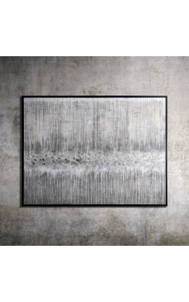 Pintura contemporània rectangular molt gran "Mur-murs"