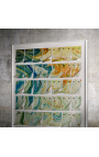 Quadro contemporaneo rettangolare 3d "Plasticity - Green Study"