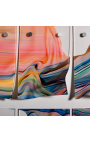 Tableau contemporain rectangulaire en 3d "Plasticité - Étude Dissolution 1"