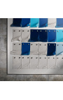 Pintura 3d rectangular contemporánea "Plasticidad - Outremer 2"