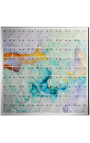 Samtida Square 3d målning "Plasticitet - Translucent studie 1"