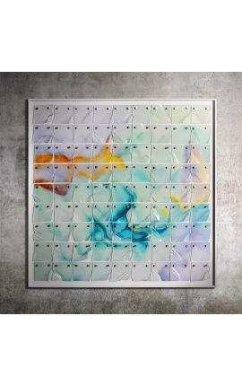 Современная квадратная 3d картина "Пластика - полупрозрачный этюд 1"
