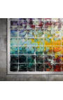 Contemporary square 3d painting "Plasticity - Chromic Study"