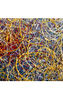 Samtida målning "Om Pollock fick höra mig - Litet format" akryl målning