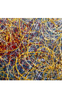 Tableau contemporain "Si Pollock m'était conté - Petit Format" peinture acrylique