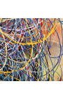 Moderne maleri "Hvis Pollock ble fortalt - Stort format" akryl maling