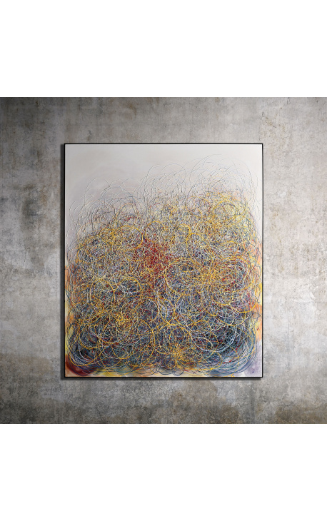 Kortárs festmény "Ha Pollock-t mondták nekem - Nagy formátum" akril festmény