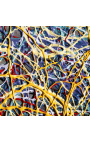 Hedendaagse schilderij "Als Pollock me verteld werd - Kleine formaten" acryl schilderij