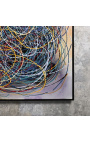 Tableau contemporain "Si Pollock m'était conté - Petit Format" peinture acrylique