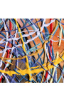 Hedendaagse schilderij "Als Pollock me verteld werd - Grote Format" acryl schilderij