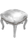 Baroko pėdos Louis XV sidabro odos ir sidabro mediena - 5