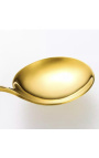 24 db-os rozsdamentes acél evőeszköz készlet, arany asztali szervíz