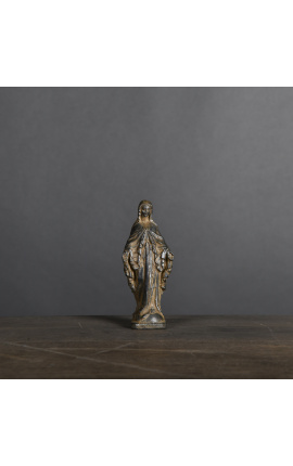 "Statua della Vergine Maria in gesso nero patinato