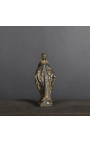 Statuette "Vierge Marie" en plâtre patiné noir