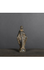 "Virgin Mary" statuette in black patinated plaster