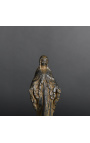 "Virgin Mary" statuette in black patinated plaster