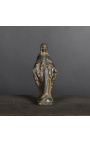 Estatueta "Virgem Maria" em gesso preto patinado