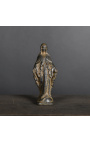 "Virgin Mary" statuette in black patinated plaster