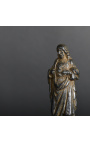 "Heiliges Herz" statuette aus schwarzem pflaster