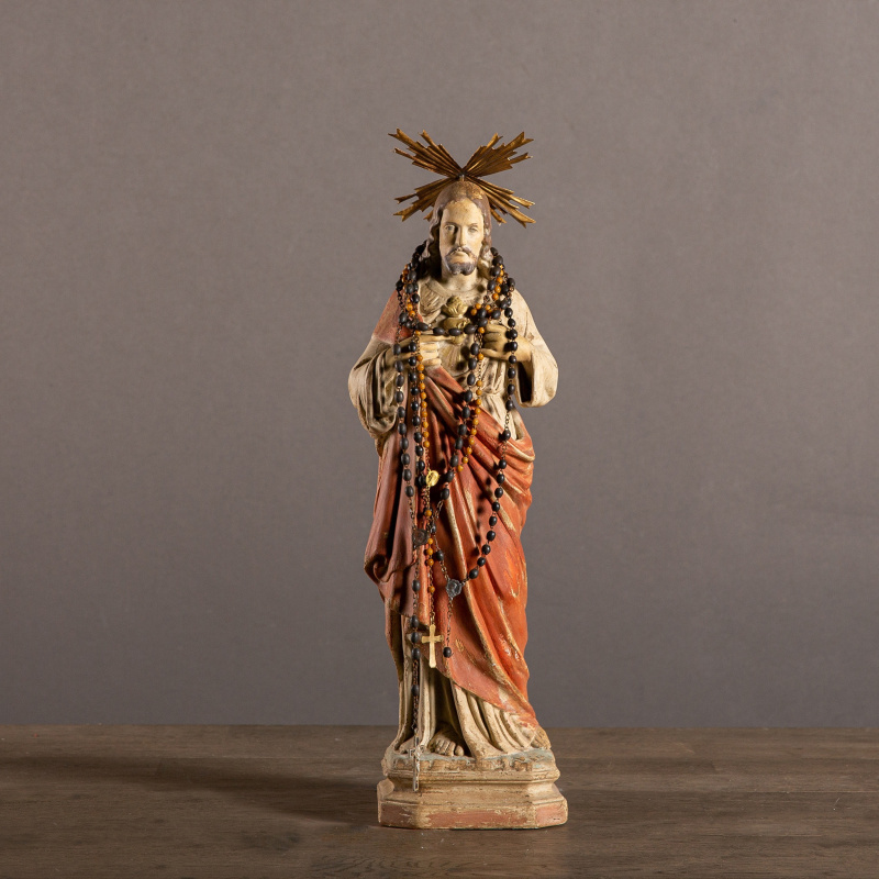 Polychrome plasterstatue 