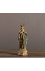 Polikrominės gipso statula "Mergelė Marija su karūna"