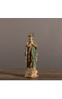 Polychrome plaster statue "Virgin Mary with the crown"