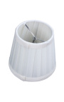 Witte clip-op lampshade voor muurlamp