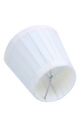 White clip-on lampshade for wall lamp