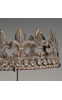 Couronne décorative en métal aspect cuivre (Couronne avec bijoux)