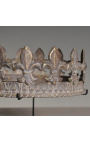 Dekorativ krona i metall i kopparlook