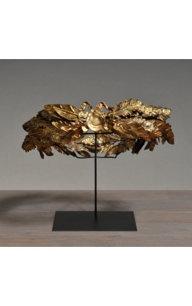 Corona imperiale decorativa in metallo oro "Crona di Cesare"
