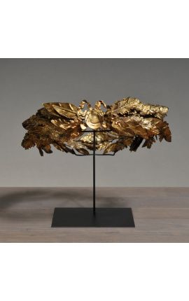 Decorative imperial crown in gold metal "Crown of Caesar"
