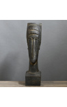 Skulpturer Hommage till Modigliani - En kvinnas ansikte - svart - 9