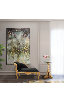 Mycket stor modern målning &quot;Hommage à Monet - Opus jaune - Stort format&quot;