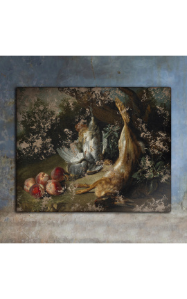 Slikanje "Stilllife z igro" - Jean-Baptiste Oudry