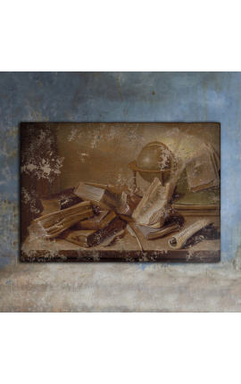 Maľovanie "Stále život s knihami a pozemného sveta" - Jan Davidszoon de Heem