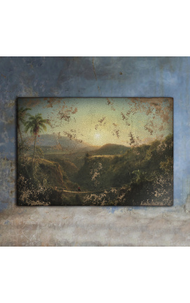 Krajinná maľba "Pichincha" - Frederic Edwin Kostol