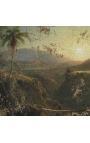 Krajinná maľba "Pichincha" - Frederic Edwin Kostol