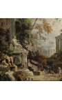 Landschap schilderij "Ruïnes" - Marcus en Sebastiano Ricci