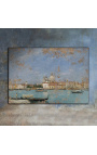 Kraštovaizdžio piešinys "Venecija, Santa Maria della Salute" - Eugène Boudin