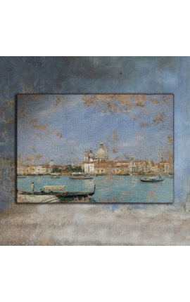 Landskabsmaleri "Venise, Santa Maria della Salute" - Eugène Boudin