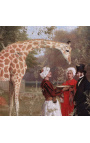 Gemälde "Giraffe von Nubia" - Jacques Delors-Laurent Agasse