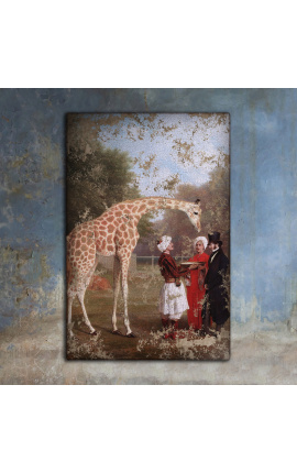 Maleri "I nærheden af Giraffe of Nubia" - Jacques-Billeder af Laurent Agasse