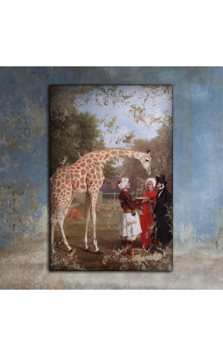 Gemälde "Giraffe von Nubia" - Jacques Delors-Laurent Agasse